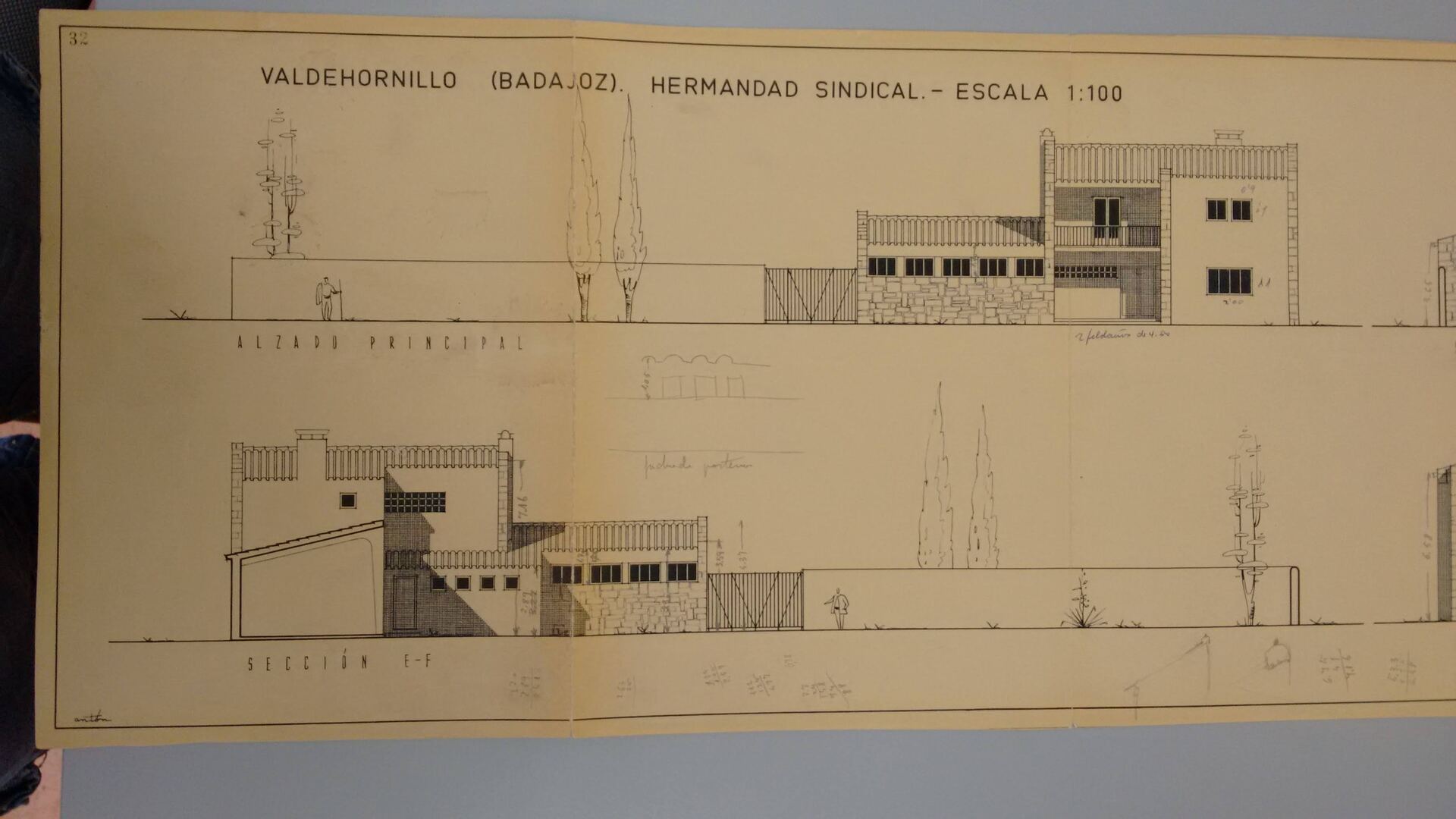 Hermandad Sindical · Planta y alzados